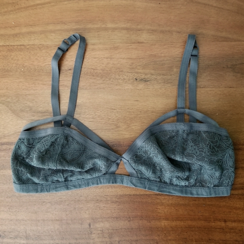 Strappy Dark Grey Bralette